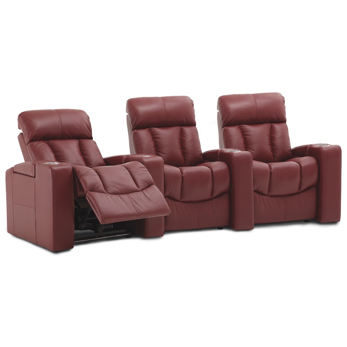 Palliser Paragon 3Seat Power Reclining Home Theater Set with Wedge